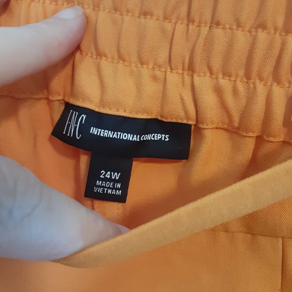 INC Concepts High Rise Tangerine Crush Jogger Pants - Picture 10 of 14